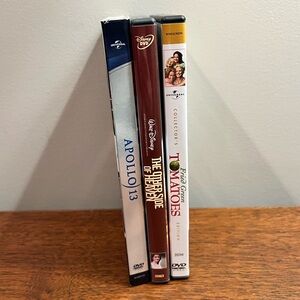 Lot of 3 DVDs - Apollo 13, The other Side of Heaven, fried green tomatoes